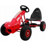 Mamido šlapací motokára Gokart s nafukovacími koly červená – Zboží Dáma