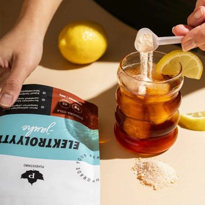 Puhdistamo Electrolyte Powder lemon cola 240 g + láhev 500 ml – Hledejceny.cz