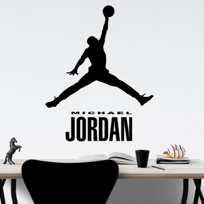 Wrapino vinylová samolepka na zeď Michael Jordan, rozměry 100x79cm – Hledejceny.cz
