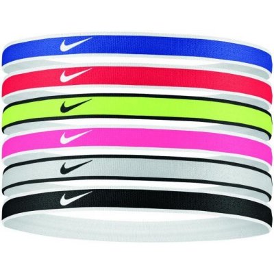 nike swoosh sport headbands 6 pk tipped | N.100.2021.655 | Červená | UNI – Zboží Mobilmania