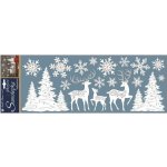 Anděl Samolepky bílé s kovovým efektem 57 x 20 cm les 10341 – Hledejceny.cz