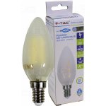 V-TAC E14 LED RETRO Filament žárovka 4W svíčka kouřový efekt Studená bílá – Zboží Živě
