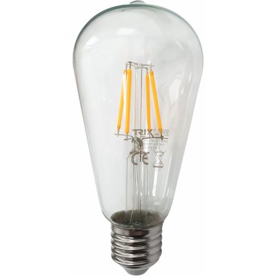 Trixline Dekorační LED žárovka FILAMENT 4W 480lm ST64 E27 teplá bílá – Zboží Mobilmania