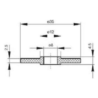 podložka 8x35 PVC gumová těsnící EPDM pro střešní krytinu V11 – Sleviste.cz