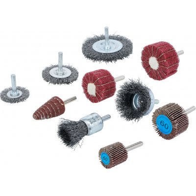 BGS Technic BGS 74499 Kartáčové a brusné kotouče (Sada 10 ks) – Zboží Dáma