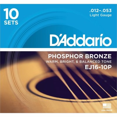 D´Addario EJ16-10P – Sleviste.cz