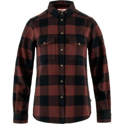Fjällräven Övik Heavy Flannel Shirt W Dark Navy-Maroon – Sleviste.cz
