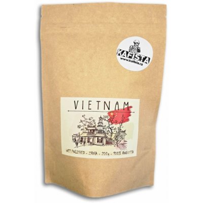 Kafista Vietnam káva 100% Robusta káva z Vietnamu zrnková 0,2 kg – Hledejceny.cz