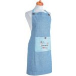 GiftyCity Kuchyňská zástěra pánská světle a tmavě modrá výšivka Karlův most – Hledejceny.cz