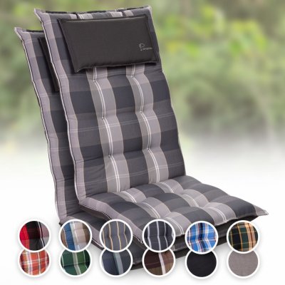 Blumfeldt Sylt, čalouněná podložka, podložka na židli, podložka na výše polohovací křeslo, polštář, polyester, 50 × 120 × 9 cm, 2 x čalounění (CPT10_10240923-2_)