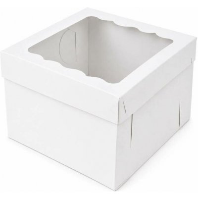 Cake Star Dortová krabice MELISA bílá s okénkem (31,7 x 31,7 x 19,5 cm) – Hledejceny.cz