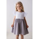 Lily Grey Anika šaty bílošedé – Hledejceny.cz