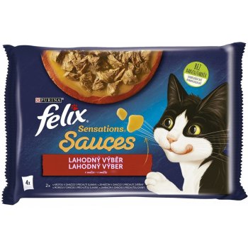 Felix Sensations Sauces lahodný výběr v omáčke 4 x 85 g