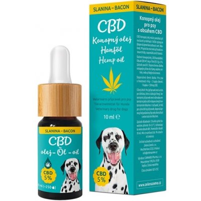 Zelená Země CBD olej s příchutí slaniny 5% 10 ml