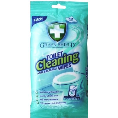 Green Shield Toilet Cleaning vlhčené ubrousky na povrchy WC 40 ks – Hledejceny.cz