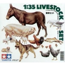 Tamiya 35128 Livestock Set 1:35