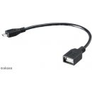 Akasa AK-CBUB25-15BK USB OTG - mikro USB na USB , 15cm