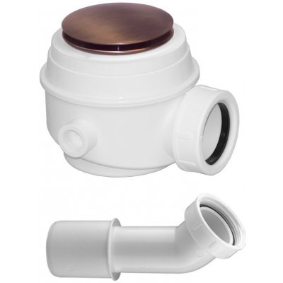 OMNIRES sifon pro vany a sprchové vaničky průměr 52 mm, měď retro /ORB/ WB01XORB