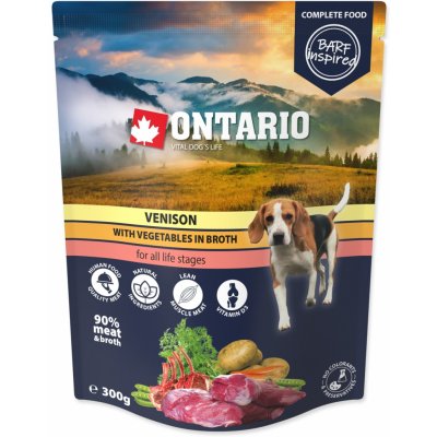Ontario Adult zvěřina se zeleninou ve vývaru 300 g – Sleviste.cz