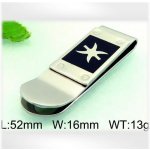 spona na peníze Ocelová - motiv abstrakce – Zboží Dáma