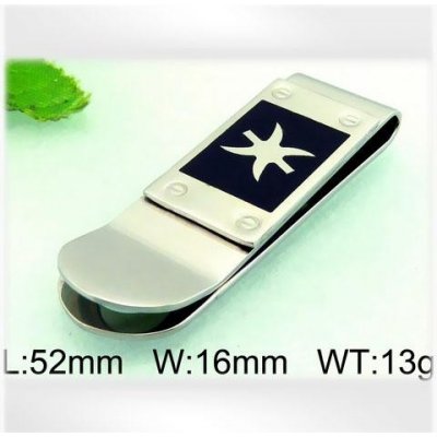 spona na peníze Ocelová - motiv abstrakce – Zboží Dáma