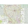 Nástěnné mapy ZES Plzeňský kraj - nástěnná mapa 140 x 99 cm Varianta: bez rámu v tubusu, Provedení: laminovaná mapa v lištách