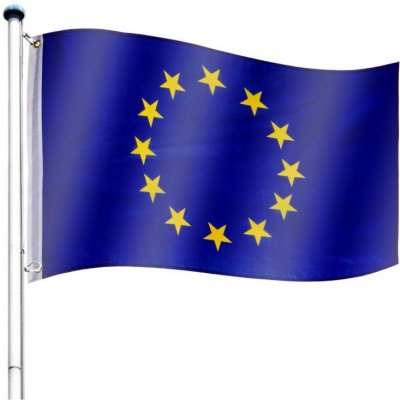 Vlajkový stožár vč. vlajky Evropská unie 650 cm – Zboží Mobilmania