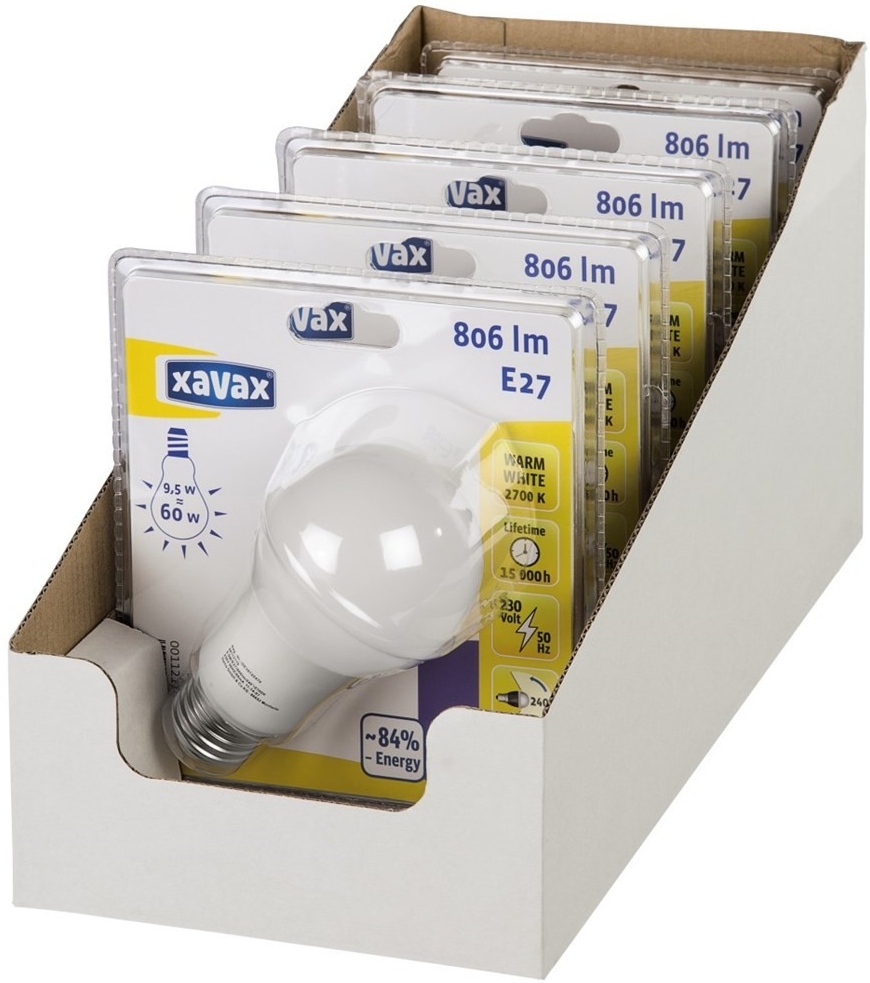 Xavax LED žárovka 9,5 W =60 W E27 teplá bílá od 88 Kč - Heureka.cz