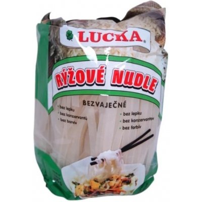 Lucka Těstoviny rýžové tenké nudle 250 g – Sleviste.cz