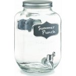 Zeller Skleněná nádoba na limonádu s kohoutkem a víkem 3,8 l 26x16 cm – Zboží Dáma