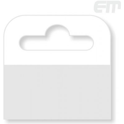 Samolepící ouško s eurovýsekem, 50x50m, 1ks - transparentní