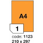 Rayfilm R0133 fluo oranžové etikety A4 210x297mm 100 listů – Hledejceny.cz