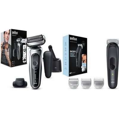 Braun Series 7 71-S7200cc Silver + Braun BG3350 – Hledejceny.cz