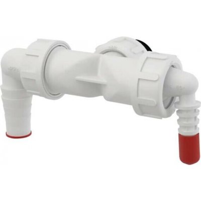 Dvojité kolínko Alca plast G1" / 8–23 s klapkami – Sleviste.cz