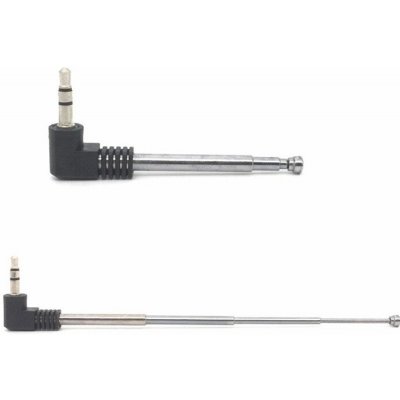 SOLEX teleskopická anténa JACK3,5st vidlicová 80-240mm 4-dílná – Sleviste.cz