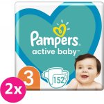Pampers Active Baby 3 2 x 152 ks – Zboží Mobilmania