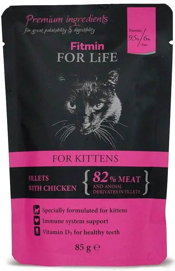 Fitmin Cat pouch kitten chicken 28 x 85 g