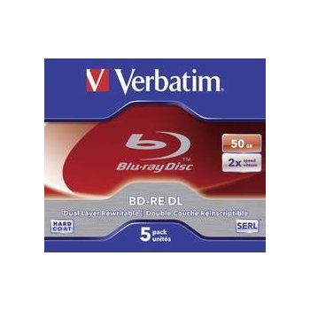 Verbatim BD-RE 50GB 2x, jewel, 5ks (43760)