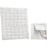 MDS 3D Samolepící tapeta panel 77 × 70 cm imitace bílá cihla – Zboží Dáma