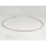 Úzká kovová čelenka do vlasů stříbrná šířka 0,3 cm – Zboží Mobilmania