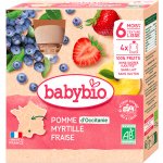 Babybio kapsička Jablko borůvky jahody 4 x 90 g – Zboží Dáma