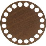 Naše galanterie Dno na košík walnut, kruh 10cm