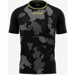 Givova Pánské triko Army Black-Grey černá