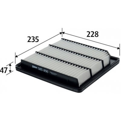 Vzduchový filtr VALEO 585856 – Hledejceny.cz