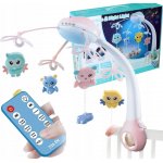 MalPlay Kolotoč nad postýlku s dálkovým ovládáním projektorem a zvuky – Zboží Dáma