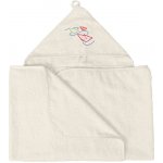 Baby Matex Froté osuška s kapucí MAXI Junior 140x70 krémová – Zboží Dáma