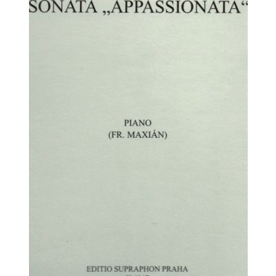 Sonata č. 23 f moll Appassionata op. 57 Ludwig van Beethoven – Zboží Dáma