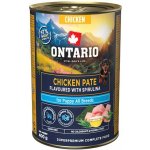 Ontario Puppy kuřecí pate s příchutí spirulíny 400 g – Hledejceny.cz
