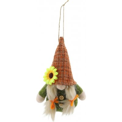 Závěsný skřítek s copánky, zeleno-oranžový, 15 cm – Hledejceny.cz