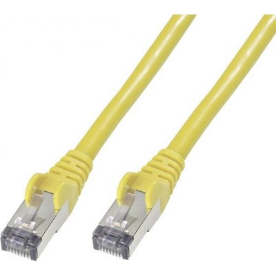 Premiumcord sp6asftp005Y Patch, CAT6a S-FTP, RJ45-RJ45, AWG 26/7, 0,5m, žlutý – Zboží Živě